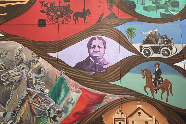 Barbara Carrasco's Mural with Biddy Mason